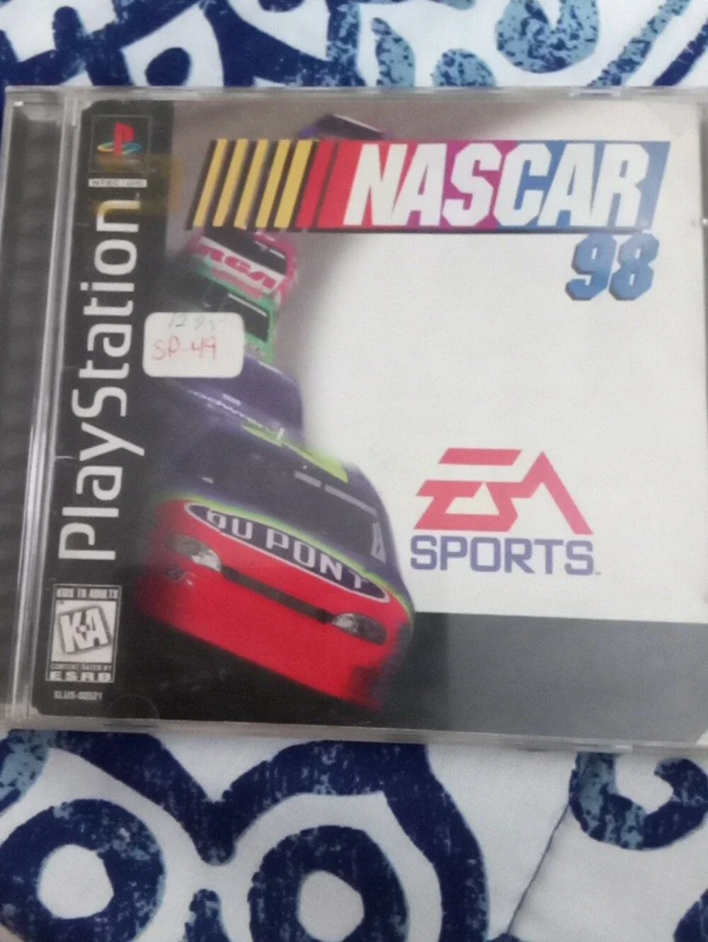 NASCAR 98 for PlayStation - White/Black Cover